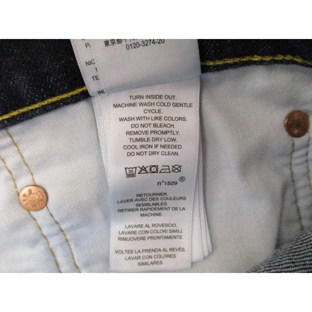 Polo Ralph Lauren Jeans Mens 40x32 Blue Classic Fit Dark Wash Straight Denim